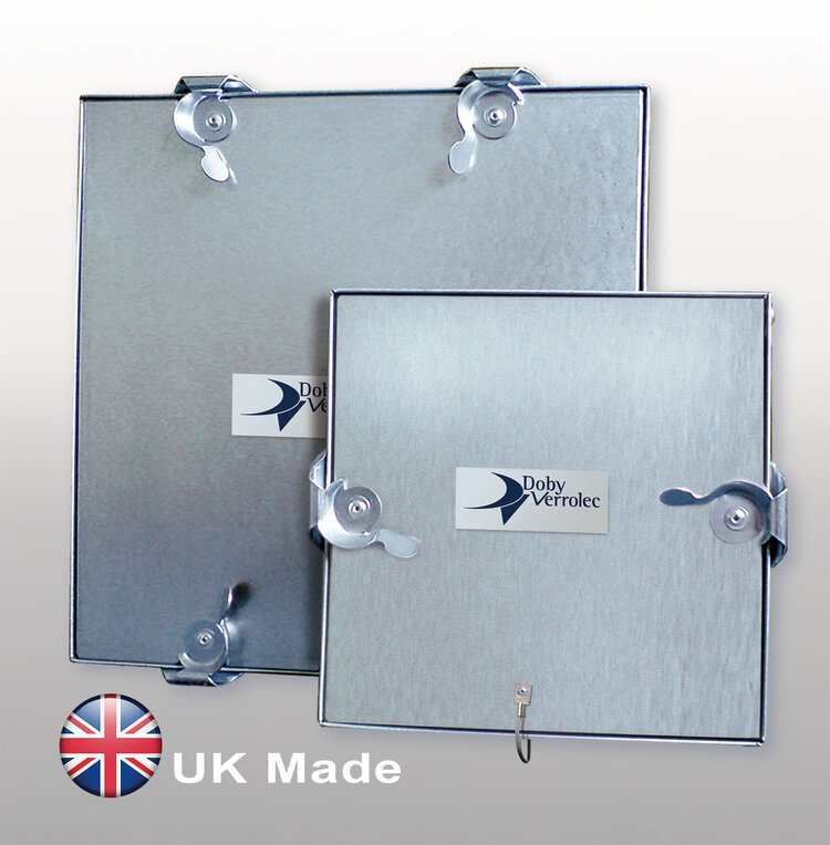 TABBED DUCT ACCESS DOORS 100MM - 600MM DOOR SIZE (SQUARE)